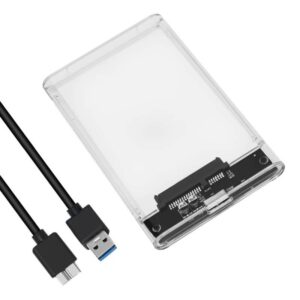boitier pour disque dur externe usb transparent