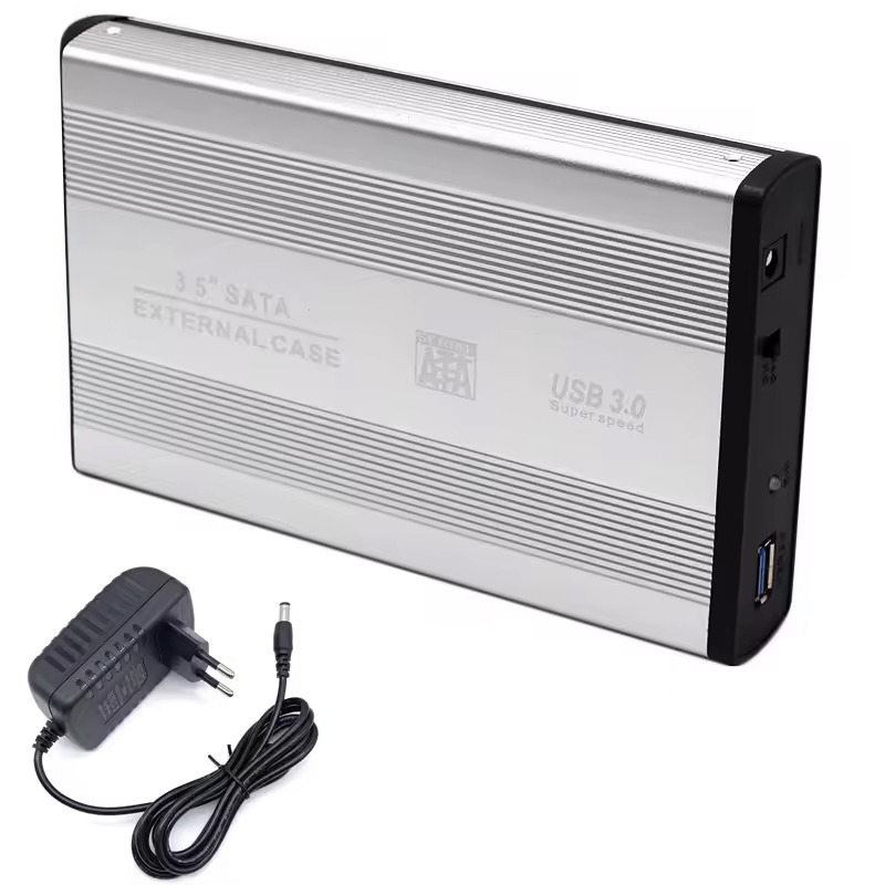 Boitier Pour Disque Dur Externe 3.5" PC USB 3.0 En Métal 1 boitier pour disque dur externe usb en metal d
