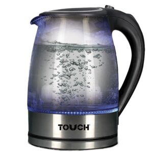 bouilloire electrique touch w noir inox z