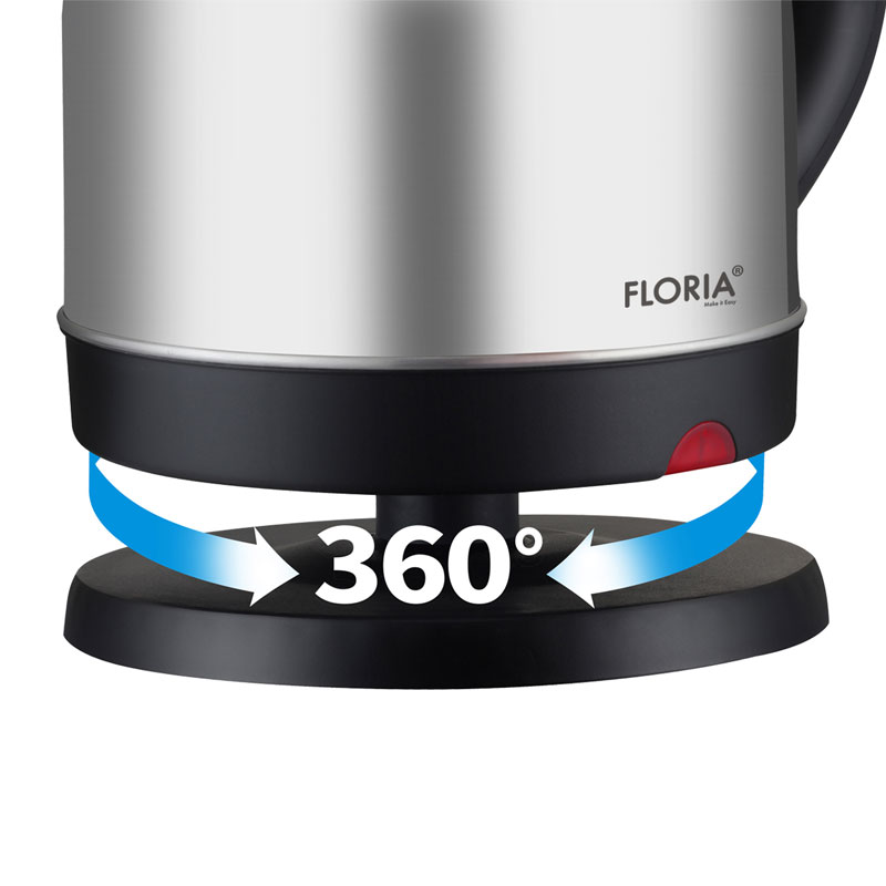 Bouilloire Sans Fil FLORIA ZLN4902 2 Litres - Inox 3 bouilloire sans fil floria zln l inox