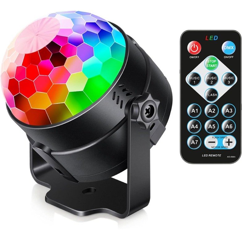 boule disco led rotative modes usb t l commande gar mois