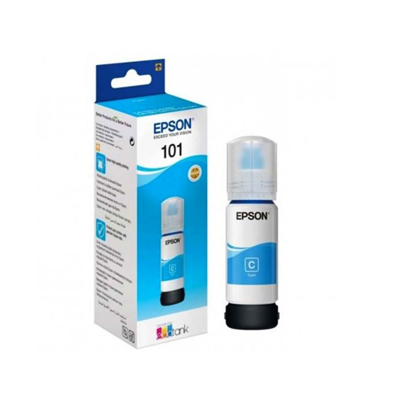 Bouteille D'encre Adaptable EPSON 101 - Cyan (C13T03V24AA) 1 bouteille d encre adaptable epson cyan ctvaa