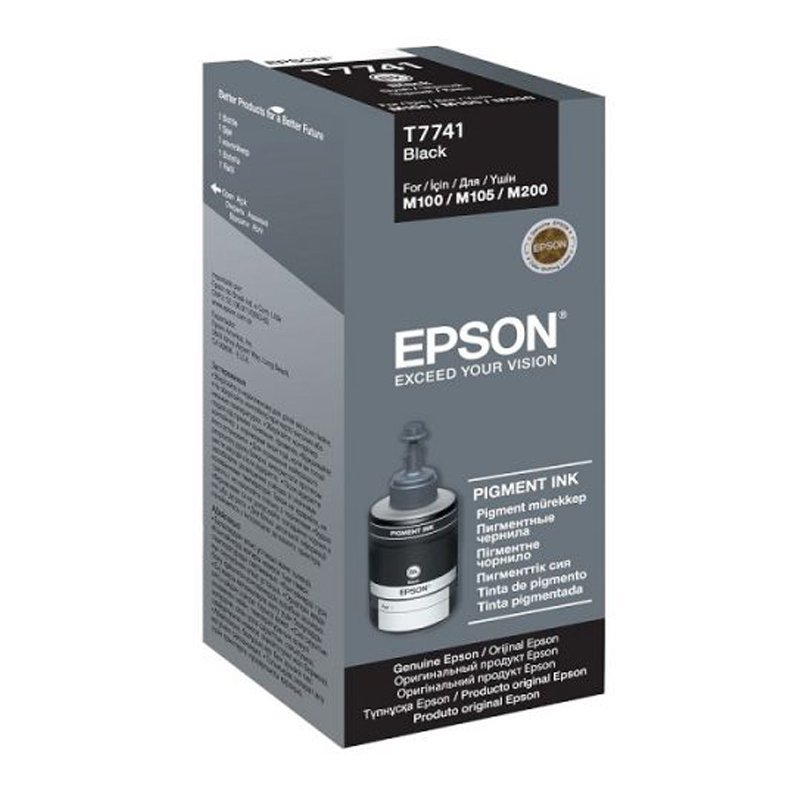 Bouteille d'encre Original EPSON T7741 Pigment - Noir (C13T77414A ) 3 bouteille d encre epson t noir