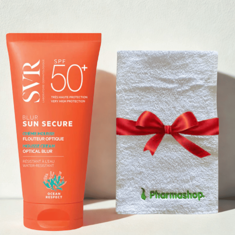 SVR SUN SECURE BLUR SPF50+ 50ML+SERVIETTE PHARMASHOP (OFFERTE) 1 bp svr sun secure blur spf mlserviette pharmashop offerte