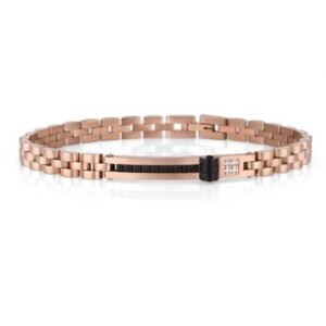 bracelet homme polo santa barbara rose gold sbj