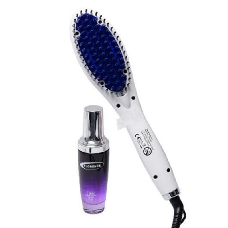 Brosse Séchoir FLORENCE HK449-1 Avec Sérum 50W - Bleu 2 brosse sechoir florence hk avec serum w bleu