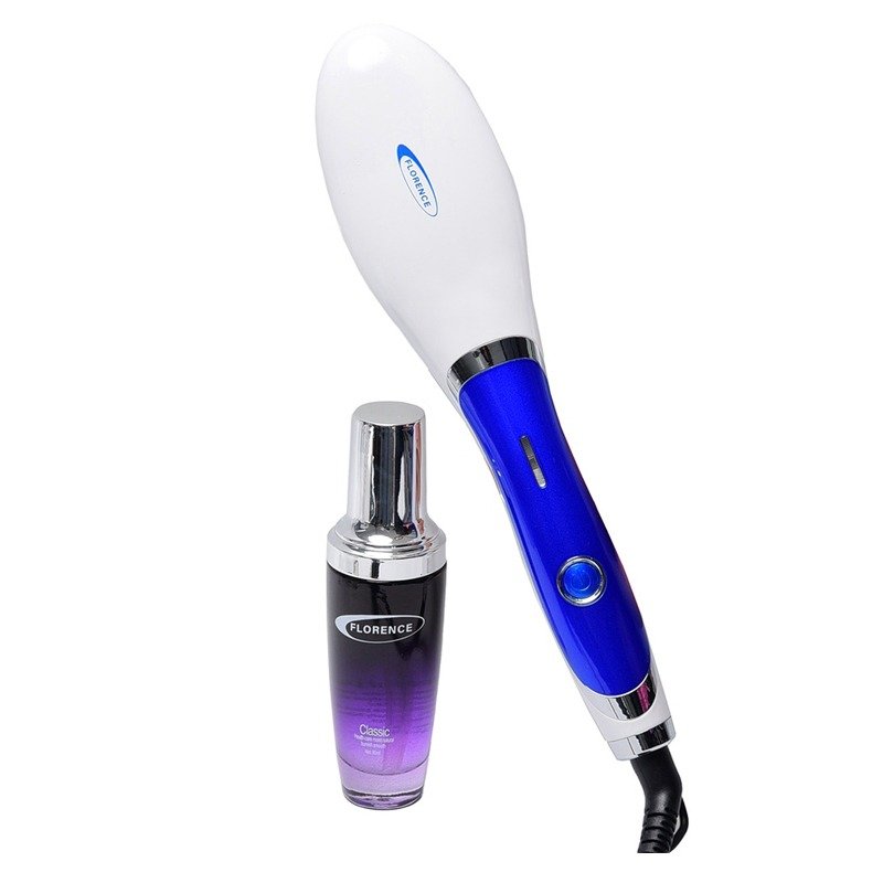 Brosse Séchoir FLORENCE HK449-1 Avec Sérum 50W - Bleu 1 brosse sechoir florence hk avec serum w bleu