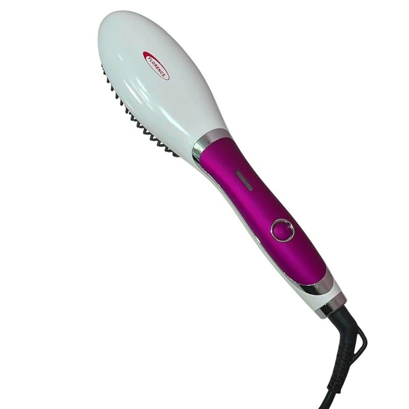 Brosse Séchoir FLORENCE HK449-1 Avec Sérum 50W - Rose 2 brosse sechoir florence hk avec serum w rose