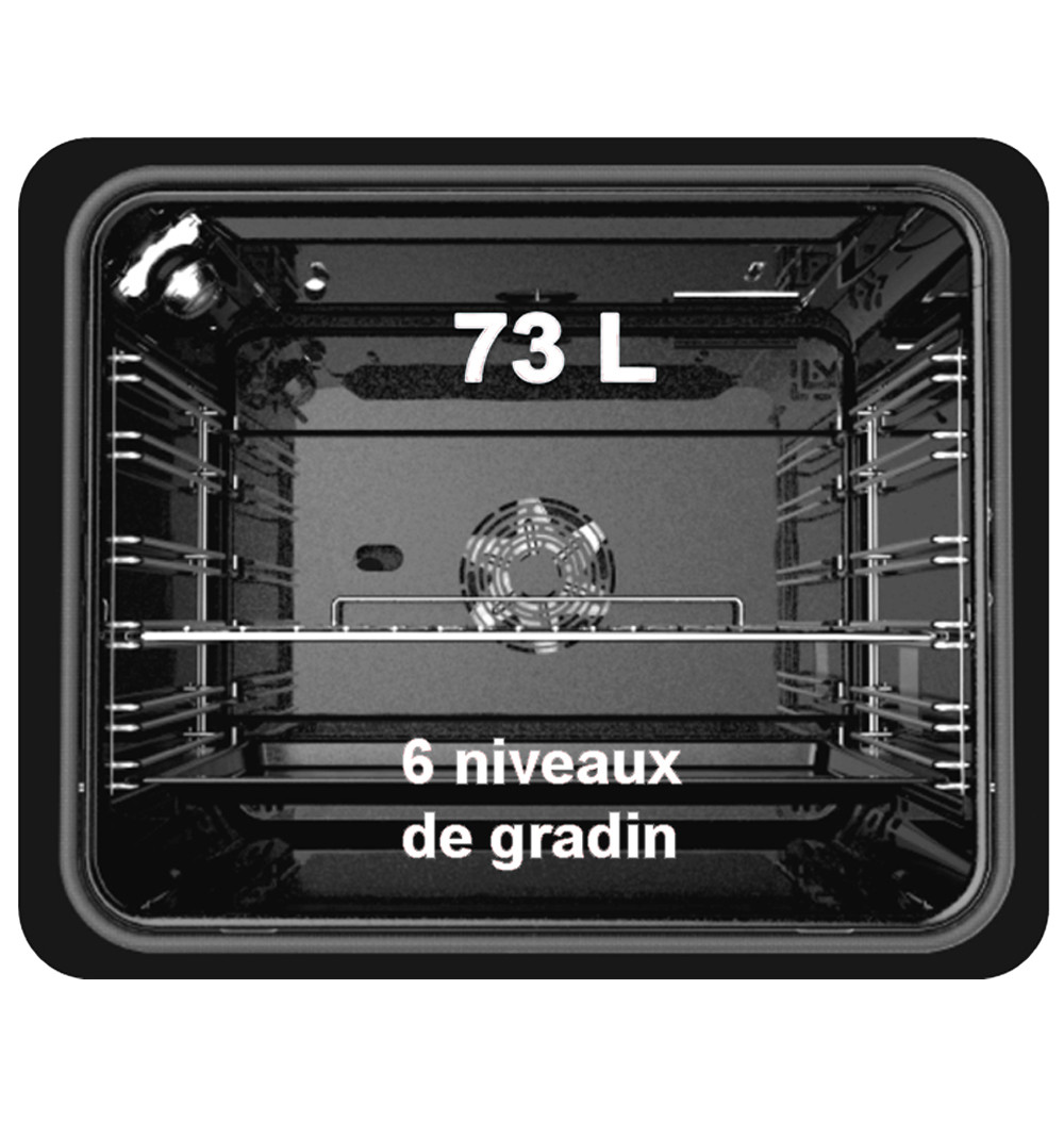 Four Encastrable BRANDT BXC6332B 73L - Noir 2 bxcb