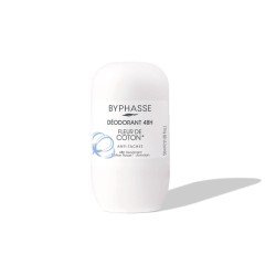 BYPHASSE DEODORANT ROLL ON ANTI TACHES FLEUR DE COTON 50ML 2 byphasse deodorant roll on anti taches fleur de coton ml
