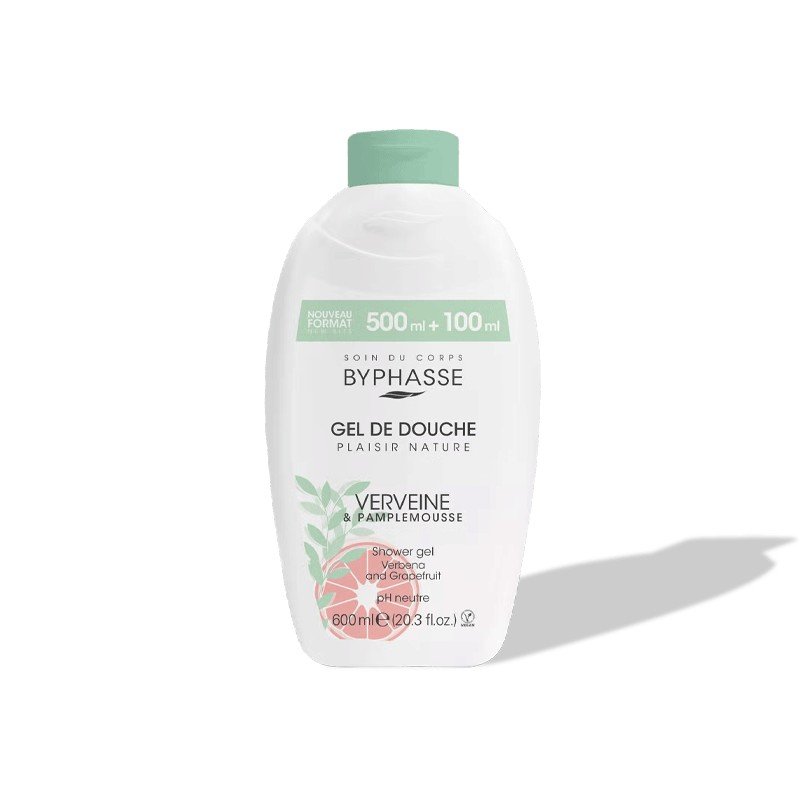 BYPHASSE GEL DE DOUCHE VERVEINE & PAMPLEMOUSSE 600ML 1 byphasse gel de douche verveine pamplemousse ml