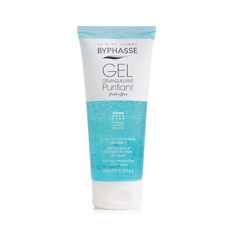BYPHASSE GEL DÉMAQUILLANT PURIFIANT FRESH EFFECT 200ML 1 byphasse gel demaquillant purifiant fresh effect ml