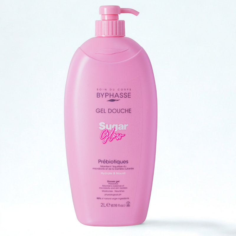 BYPHASSE GEL DOUCHE PREBIOTIQUE SUGAR GLOW 2 L 1 byphasse gel douche prebiotique sugar glow l