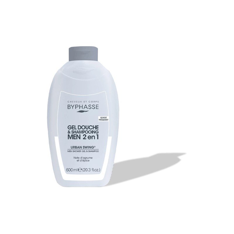 BYPHASSE GEL DOUCHE-SHAMPOOING 2 EN 1 URBAN SWING MEN 600ML 1 byphasse gel douche shampooing en urban swing men ml