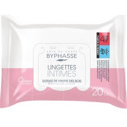 BYPHASSE LINGETTES INTIME PH NEUTRE 20 UNITES 2 byphasse lingettes intime ph neutre unites