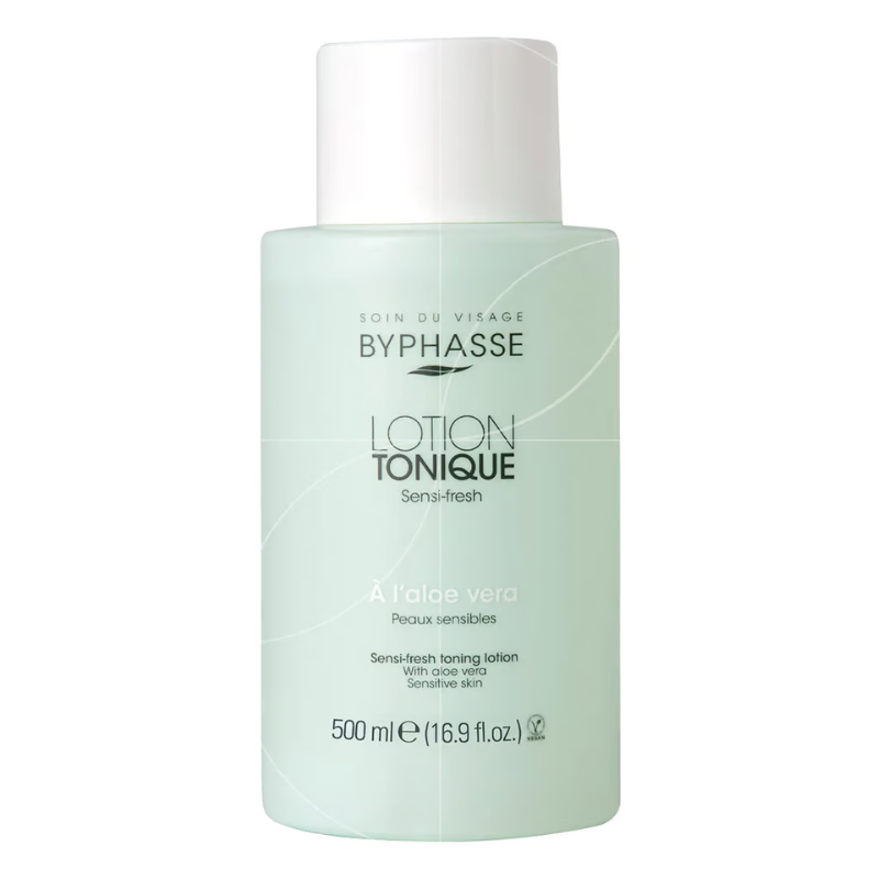 BYPHASSE LOTION TONIQUE SENSI FRESH A L’ALOE VERA 500ML 1 byphasse lotion tonique