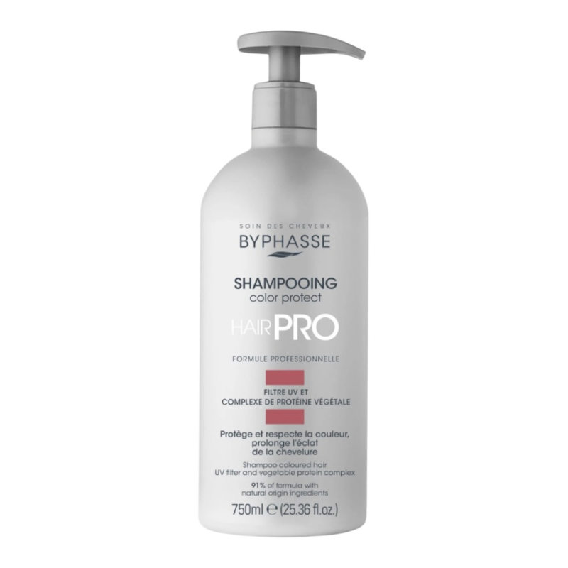BYPHASSE SHAMPOOING COULEUR PROTECT HAIR PRO 750ML 1 byphasse shampooing couleur protect hair pro ml
