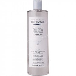 BYPHASSE SOLUTION MICELLAIRE DEMAQUILLANTE 4 EN 1 AU CHARBON ACTIF 500ML 2 byphasse solution micellaire demaquillante en au charbon actif ml