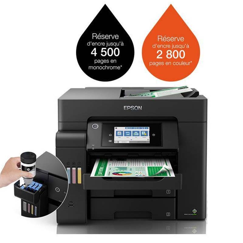 Imprimante EPSON EcoTank L6550 à Réservoir Intégré Wifi 4en1 Couleur 3 ccjnewedit