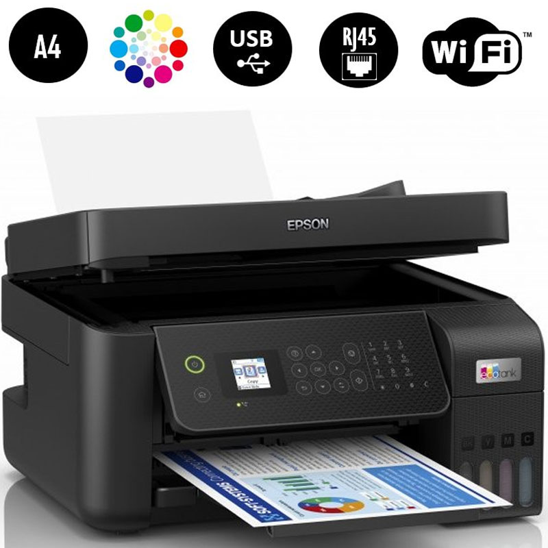Imprimante EPSON EcoTank L5290 à Réservoir Intégré Wifi 4En1 Couleur 3 ccj
