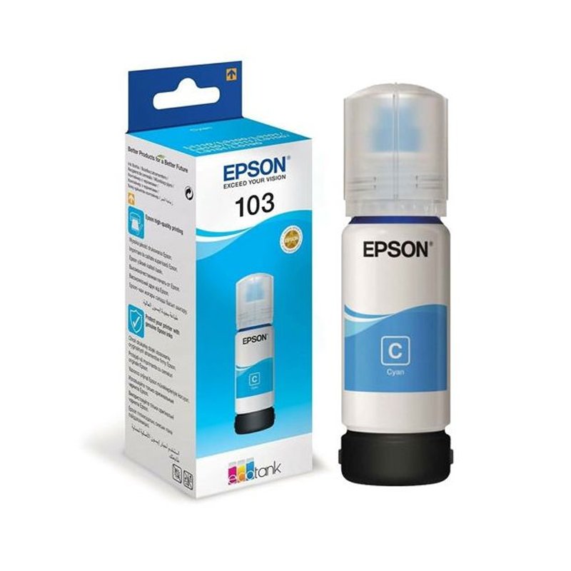 Bouteille D'encre Original EPSON ECOTANK 103 - Cyan 1 ctsa