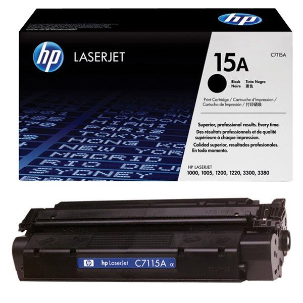 Toner LaserJet Original HP 15A - Noir (C7115A) 1 ca