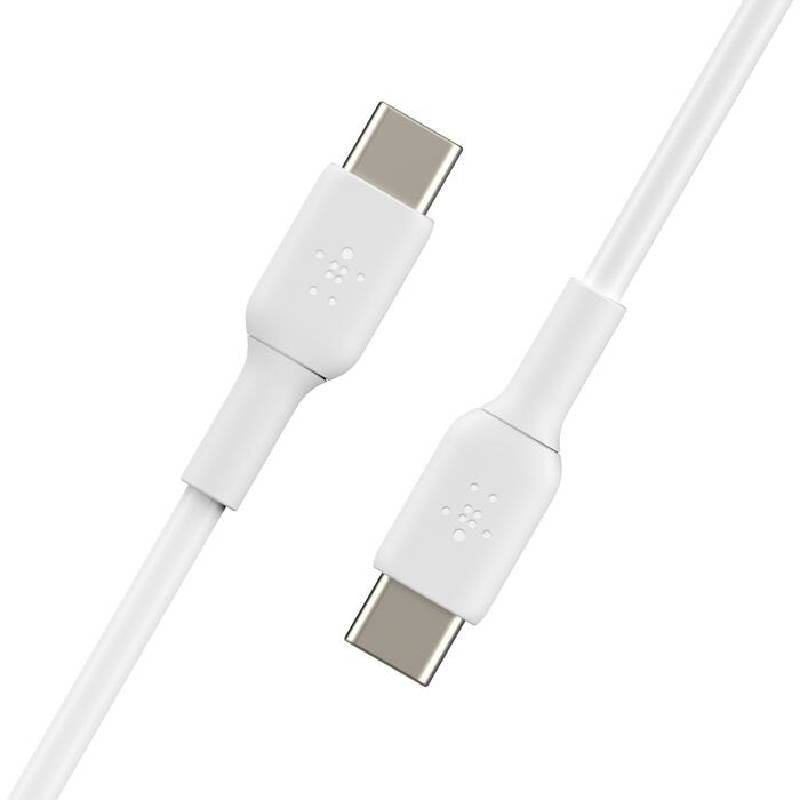 Câble chargeur Belkin BOOST Charge USB‑C vers USB‑C - Blanc 2 cable chargeur belkin boost charge usb c vers usb c blanc x