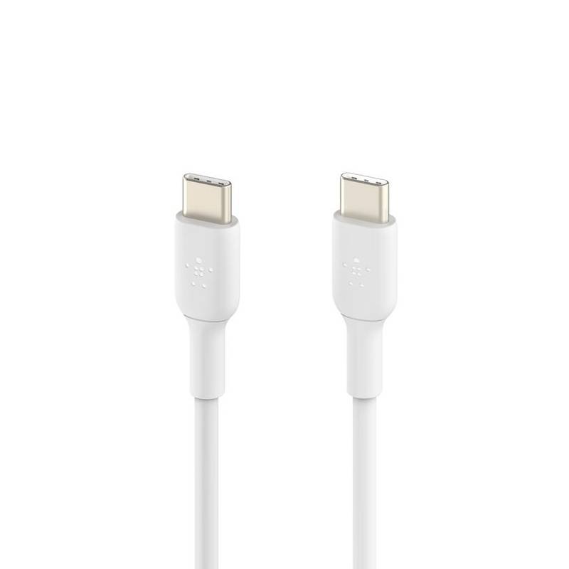 Câble chargeur Belkin BOOST Charge USB‑C vers USB‑C - Blanc 1 cable chargeur belkin boost charge usb c vers usb c blanc y