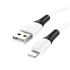 cable de charge rapide hoco x lightning blanc
