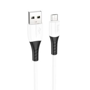 cable de charge rapide hoco x micro usb blanc