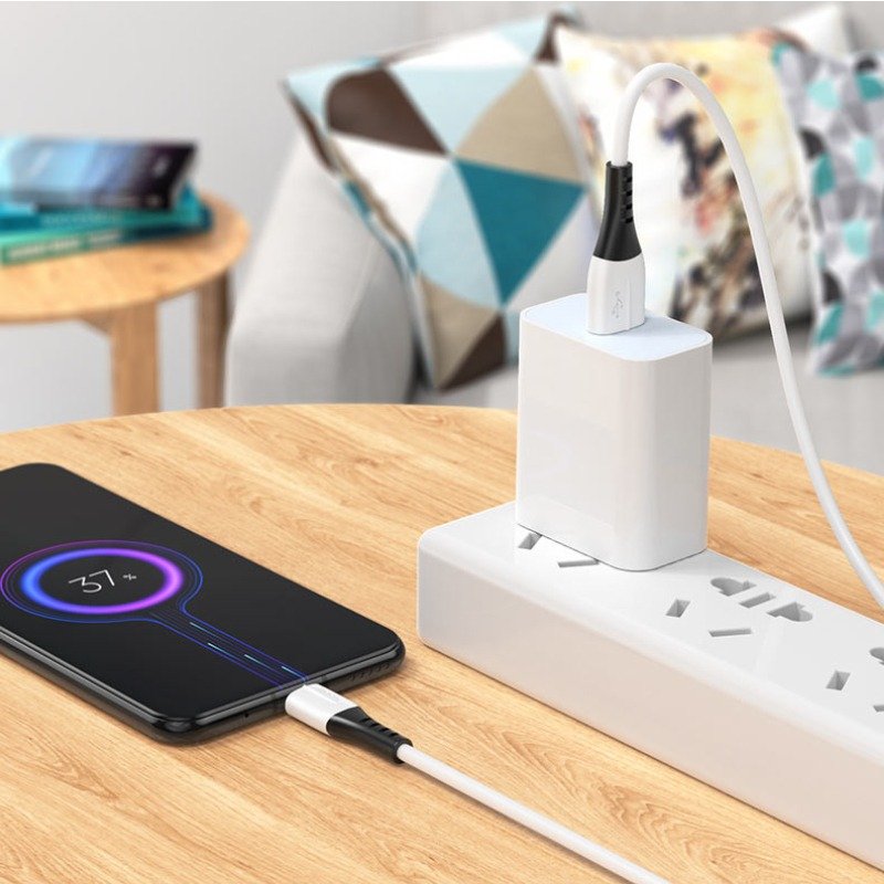 Câble De Charge Rapide HOCO X82 Micro USB - Blanc 3 cable de charge rapide hoco x micro usb blanc