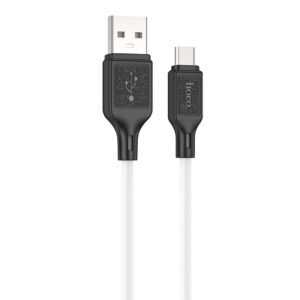 cable de charge rapide hoco x micro usb blanc