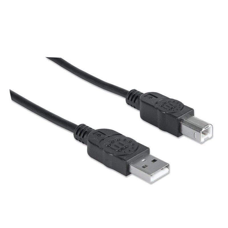 Câble MANHATTAN USB 2.0 Type B 3 Métres - Noir 2 cable manhattan usb type b metres jnh