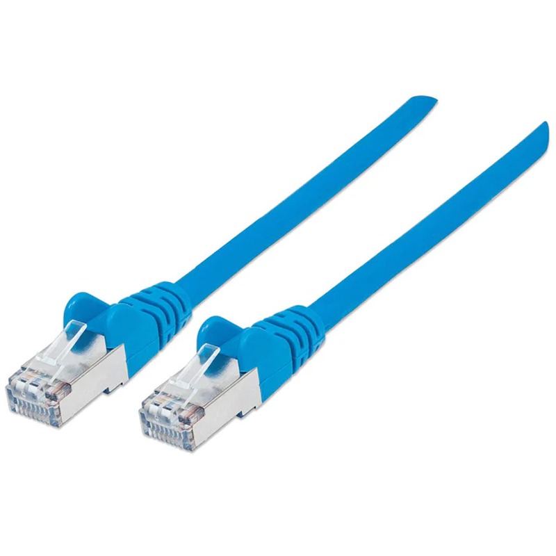 Câble Réseau INTELLINET STFP Cat 6A RJ45 1M - Bleu 1 cable reseau intellinet stfp cat a rj m bleu p