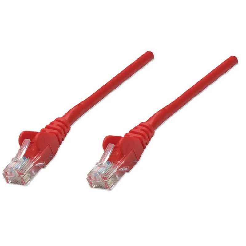 Câble Réseau INTELLINET UTP Cat 6 RJ45 1M - Rouge 1 cable reseau intellinet utp cat rj m rouge f