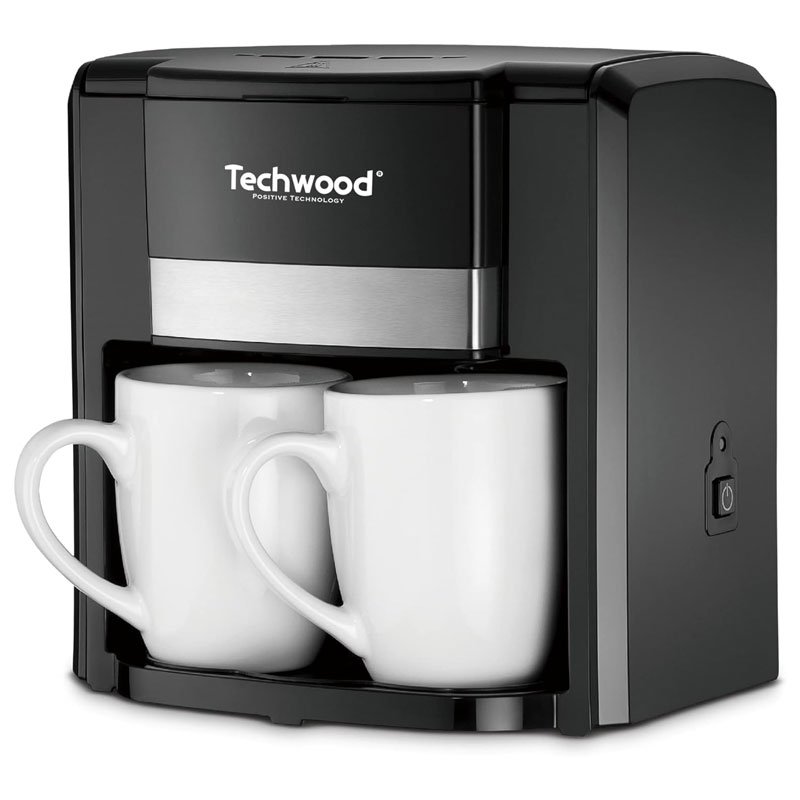 Cafetière Électrique TECHWOOD Duo TCA-206 500W - Noir 1 cafeti re lectrique techwood duo tca w noir
