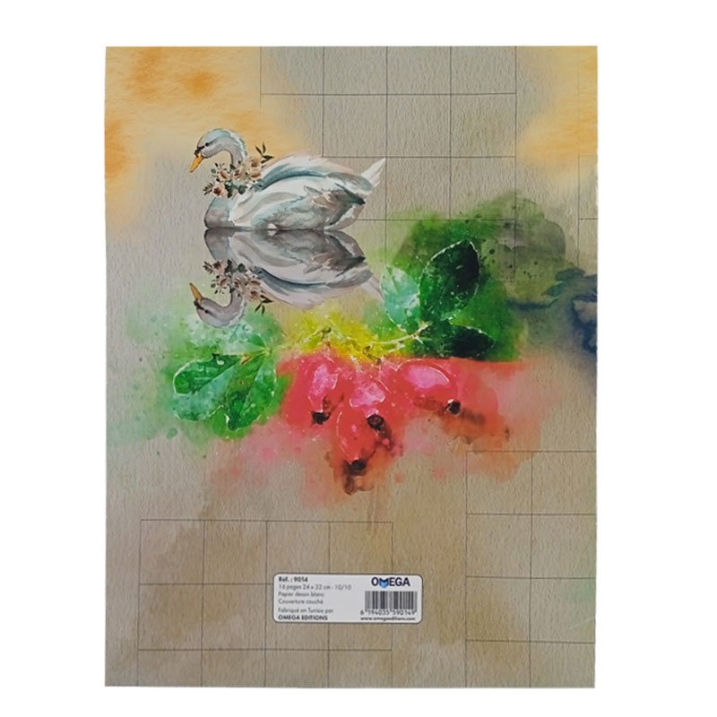 Cahier de dessin OMEGA 16 Pages 24 x 32 cm 10/10 2 cahier de dessin omega pages x cm