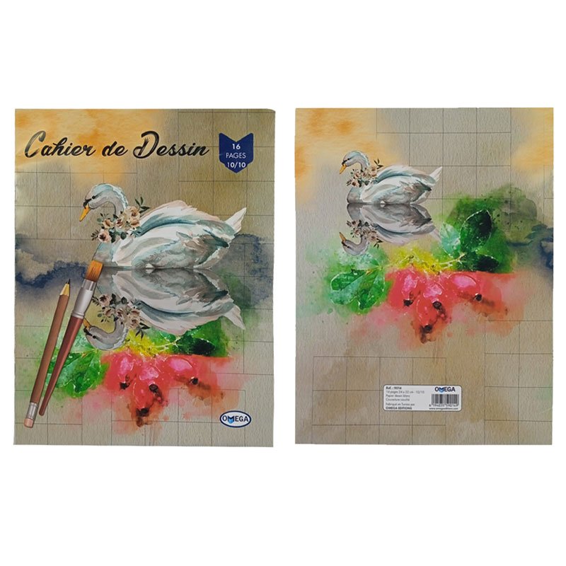 Cahier de dessin OMEGA 16 Pages 24 x 32 cm 10/10 3 cahier de dessin omega pages x cm