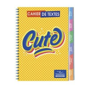 cahier de textes yamama couverture plastique
