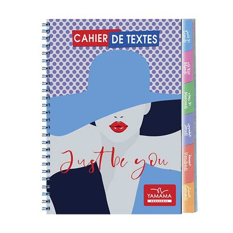 Cahier de textes YAMAMA Couverture Plastique 2 cahier de textes yamama couverture plastique