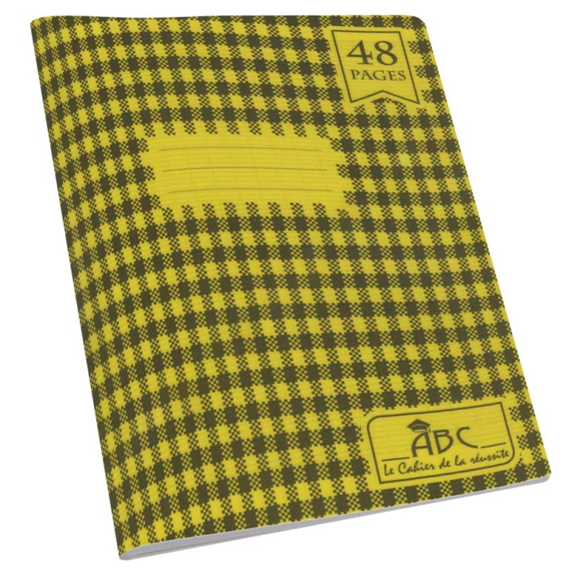 Cahier Super ABC 48 Pages 60Gr JAUNE 1 cahier piqu carreaux x pages abc