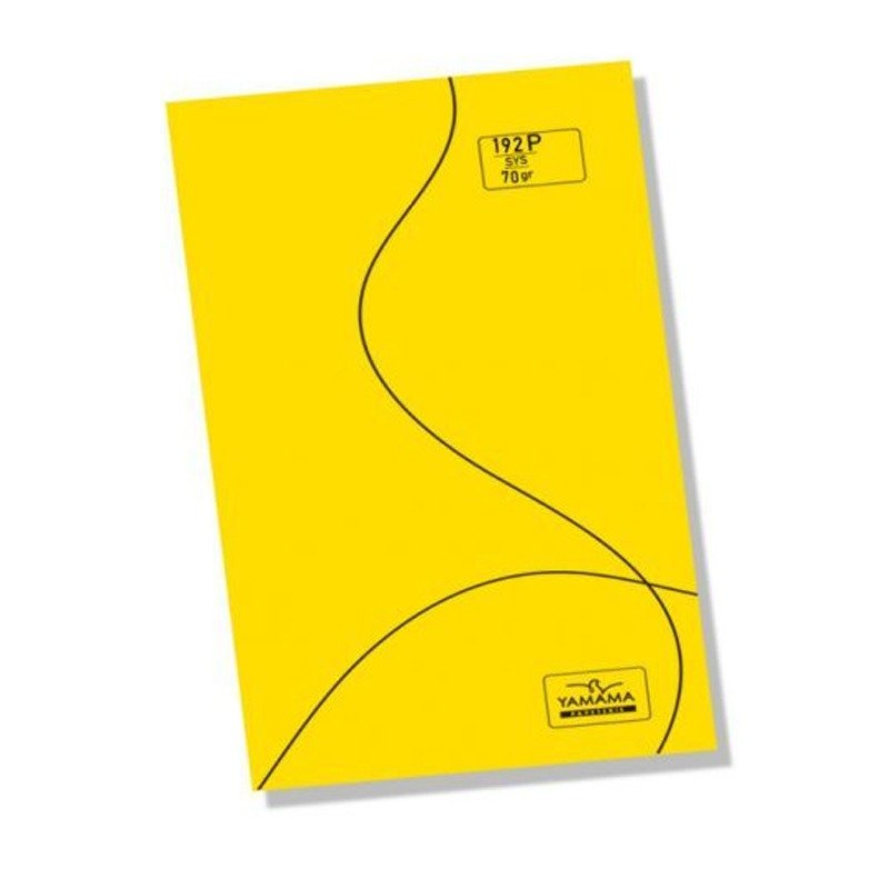 Cahier Piqué YAMAMA BMV 192 Pages UNI SYS 70Gr - Jaune 1 cahier pique yamama bmv pages uni sys gr jaune