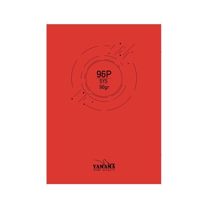 Cahier Piquée YAMAMA 96 Pages UNI SYS BMV 17x22cm 90Gr- Rouge 1 cahier piquee yamama pages uni sys bmv xcm gr rouge