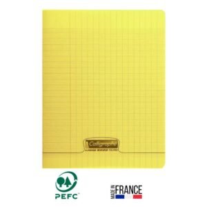 cahier piqure calligraphe pages gr seyes x cm jaune