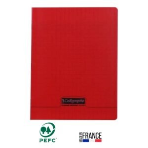 cahier piqure calligraphe pages gr seyes x cm rouge