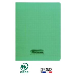 cahier piqure calligraphe pages gr seyes x cm vert