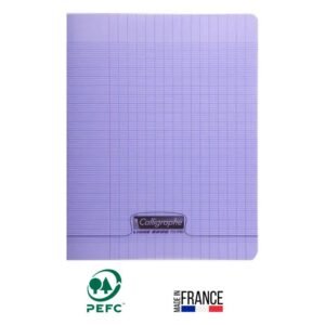 cahier piqure calligraphe pages gr seyes x cm violet