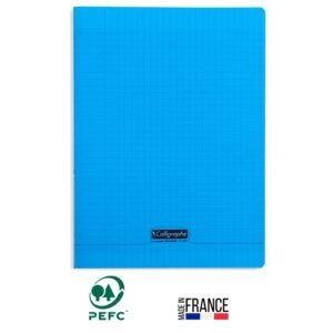 cahier piqure calligraphe pages gr seyes x cm bleu r