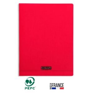 cahier piqure calligraphe pages gr seyes x cm rouge