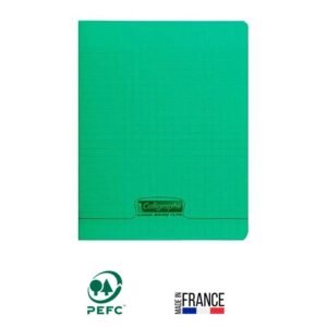 cahier piqure calligraphe pages gr seyes x cm vert